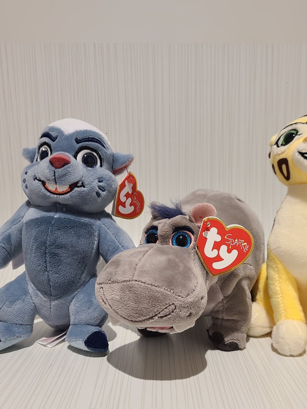 TY Lion Guard Characters Beschte, Bunga & Fuli Beanie Baby Bundle With Tags